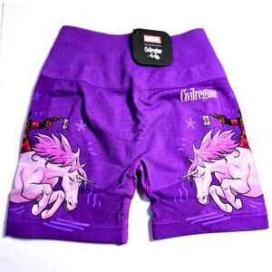 Civil Regime X Marvel Deadpool Unicorn
Purple Kelly Seamless Shorts XS